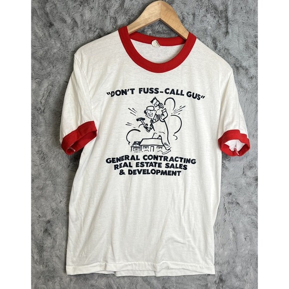 Screen Stars Other - Vintage Tshirt Screen Stars Mens Large Don't Fuss Call Gus Short Sleeve